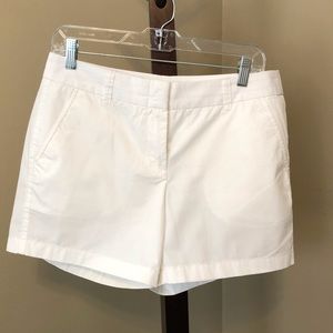 J. Crew white 5” chino shorts